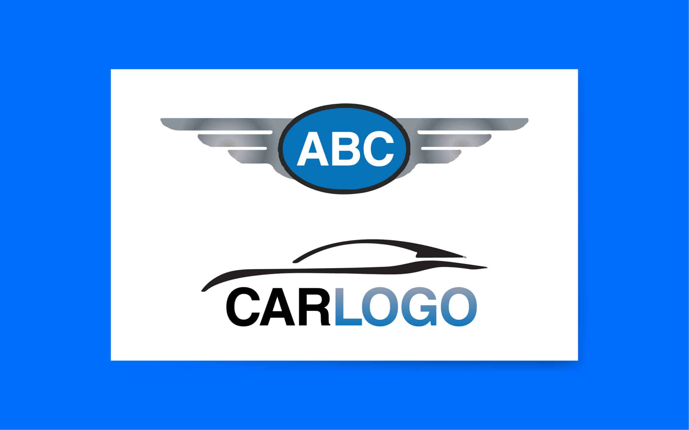 Geometrisch logo in geel op een donkere achtergrond